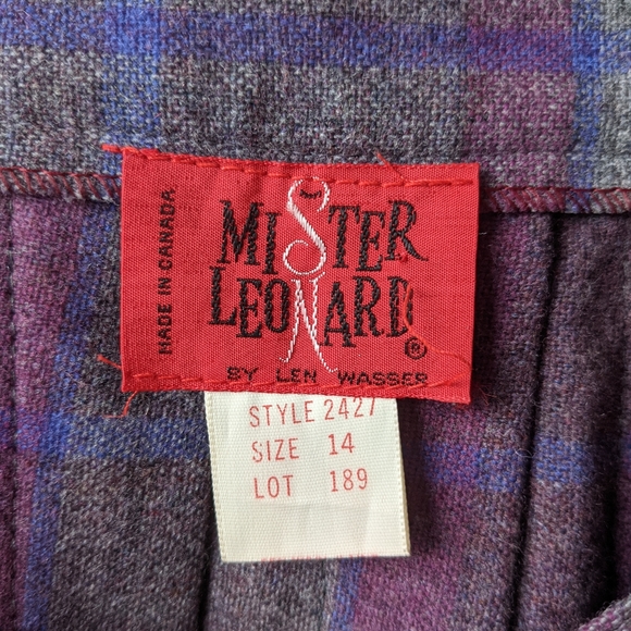 Vintage Pleated Checkered Skirt - Picture 5 of 6